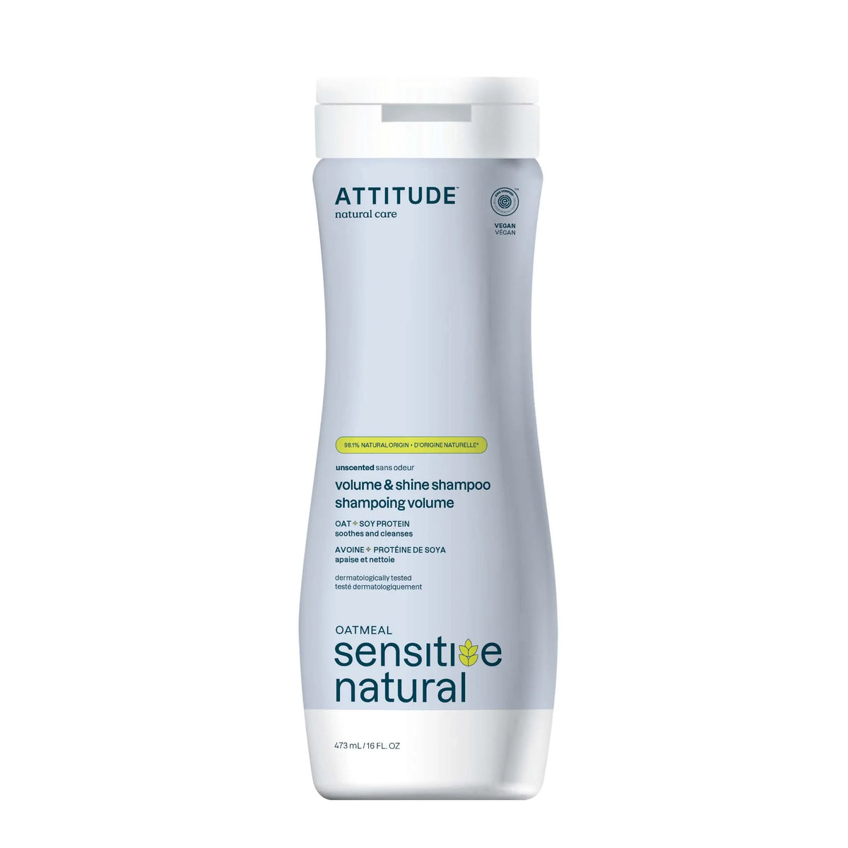 Volumizing & Shine Shampoo - Sensitive Skin Unscented-16 FL. OZ.
