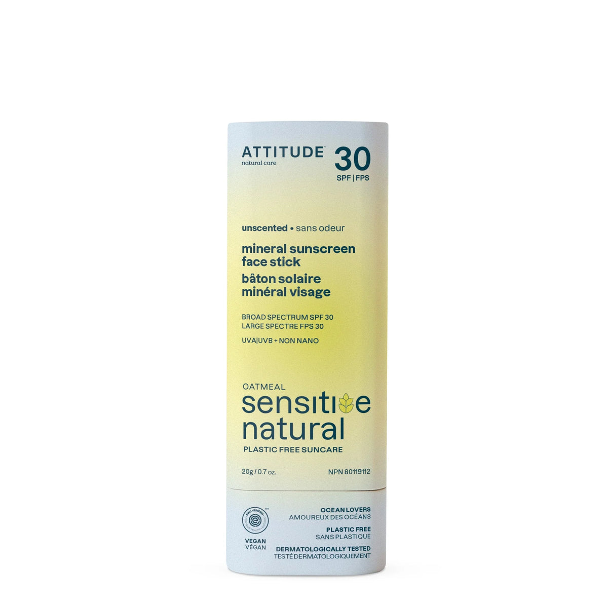 Face Sunscreen Stick - Spf 30 Sensitive Skin Unscented-0.7 OZ