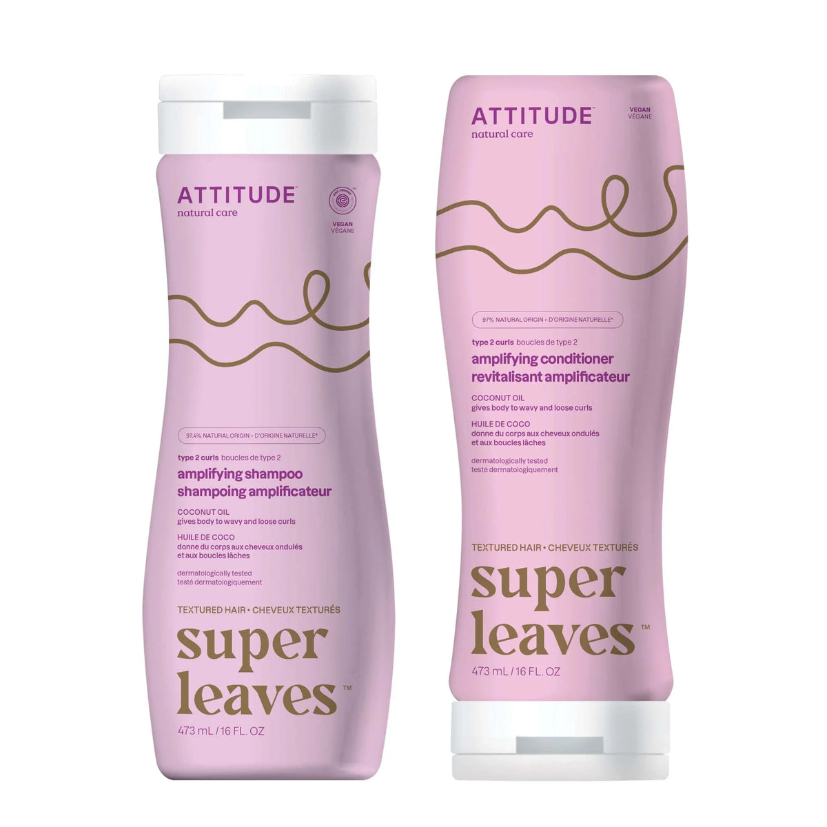 Amplifying Hair Duo - Curly Hair Coconut Oil-Bundle